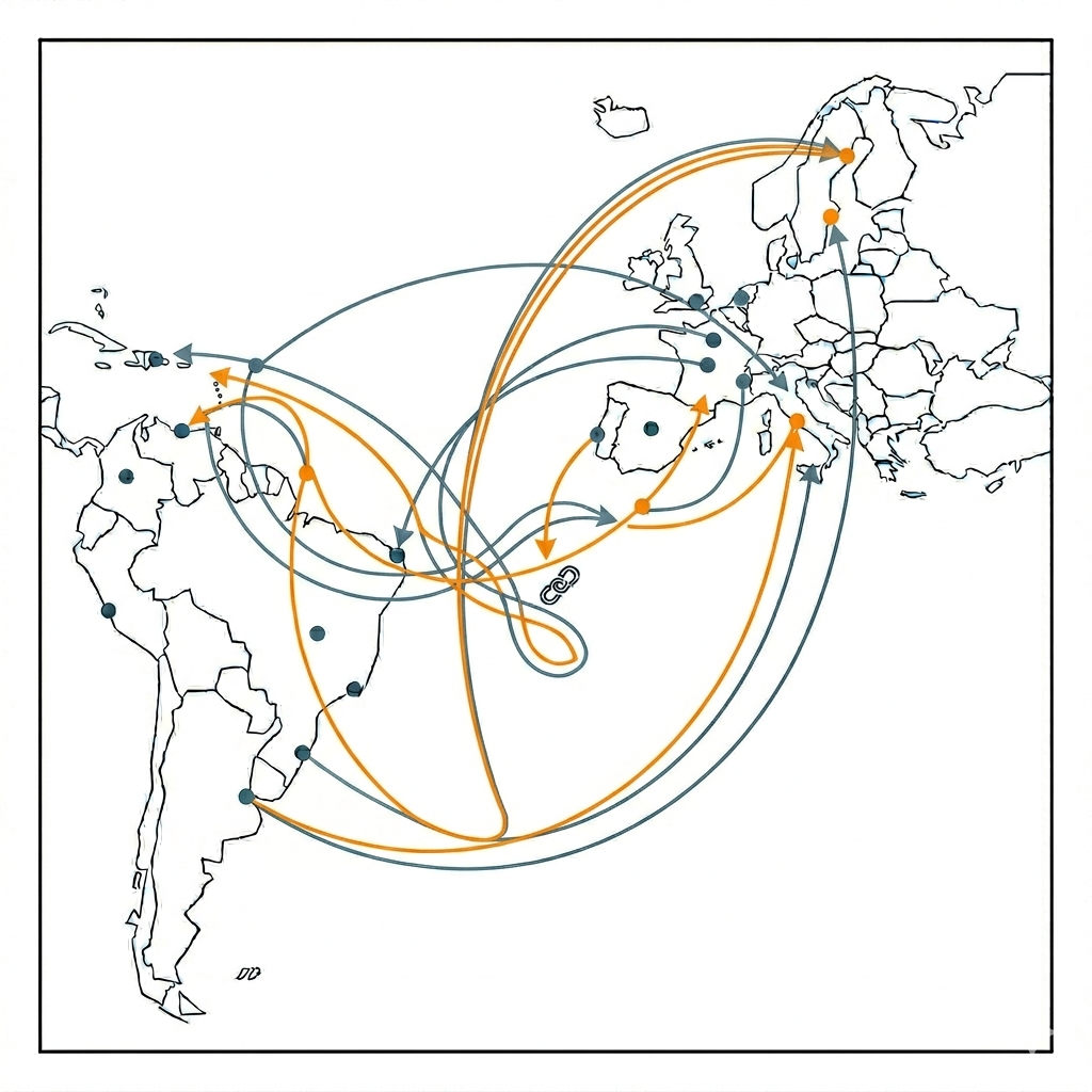 Mapa Europa-Latinoamérica