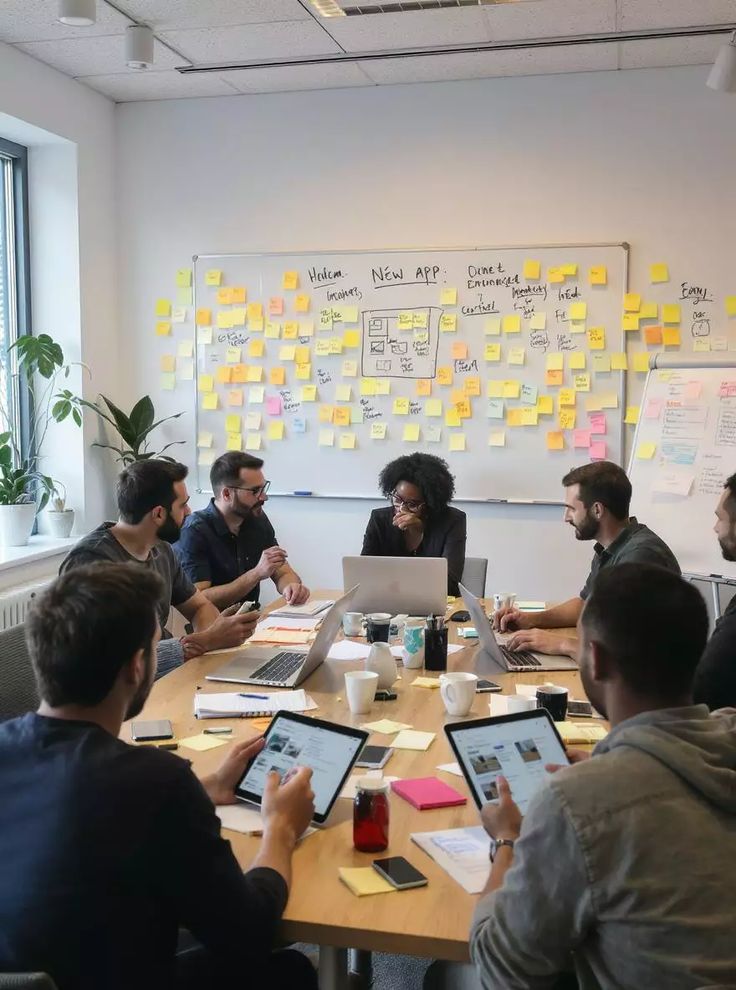 Equipo reunido en sesión de planificación estratégica para el segmento MICE