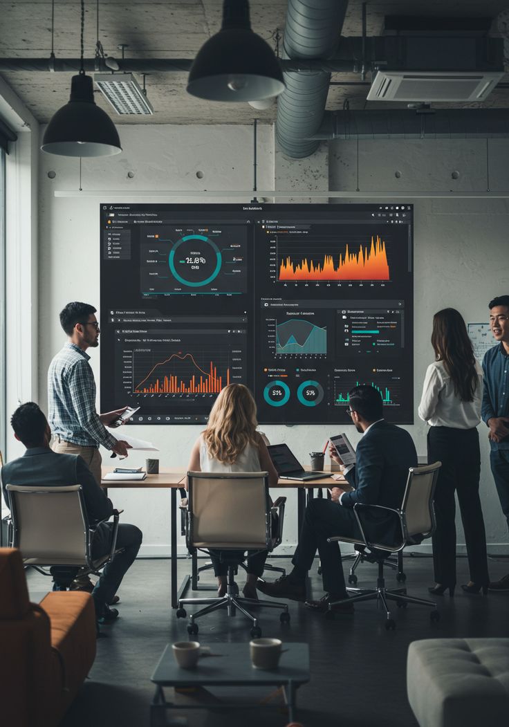 Equipo analizando métricas, campañas y dashboards de marketing digital