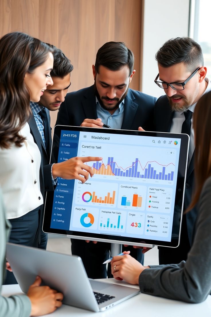 Equipo analizando métricas y rendimiento de marketing digital en tiempo real